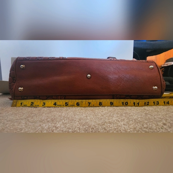 Authentic Gucci Guccissima Medium Tote Bag Dark Brown - Picture 11 of 15